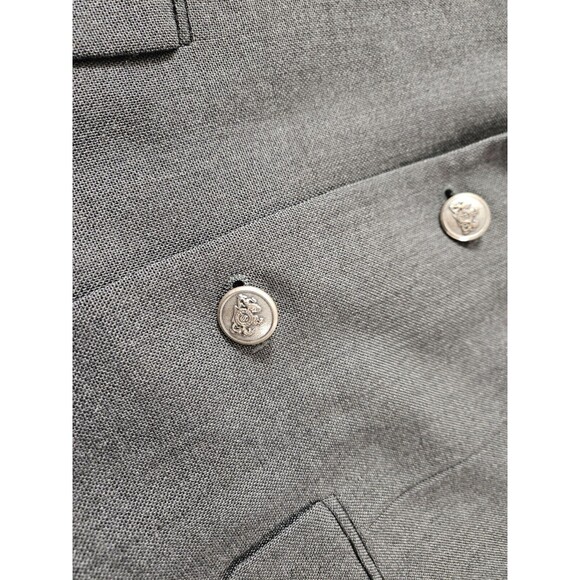 Stafford Men's Dark Gray Long Sleeve Wool Suit Jacket Sport Coat Blazer Size 38S - Picture 4 of 12